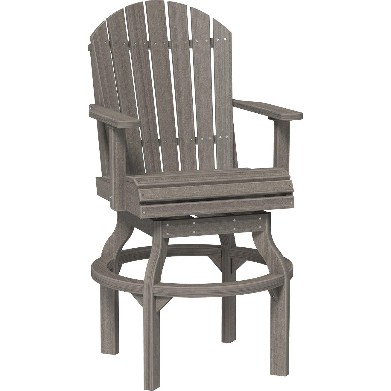 LuxCraft Adirondack Swivel Bar Height Chair