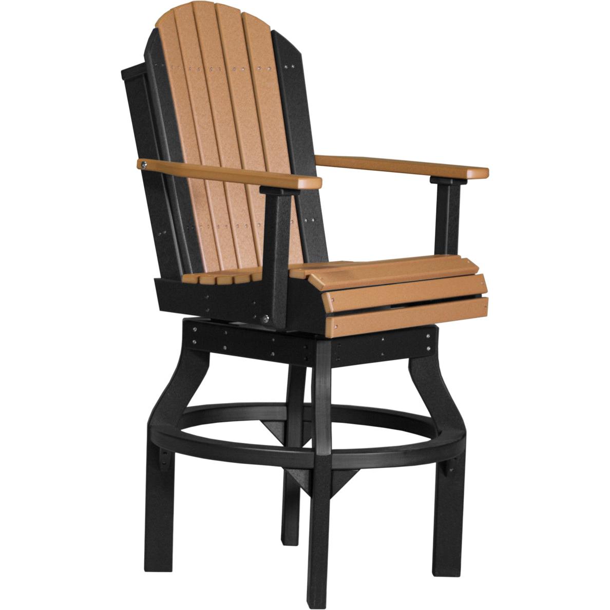 LuxCraft Adirondack Swivel Bar Height Chair
