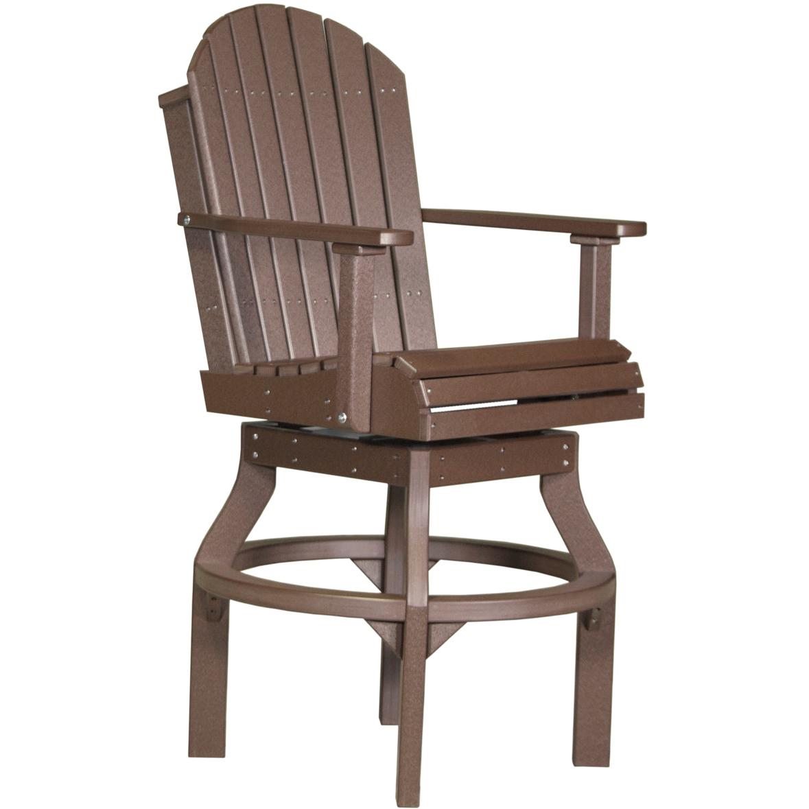 LuxCraft Adirondack Swivel Bar Height Chair