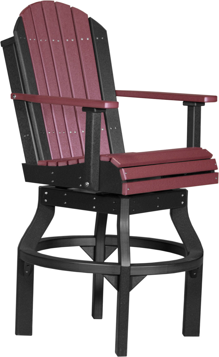 LuxCraft Adirondack Swivel Bar Height Chair