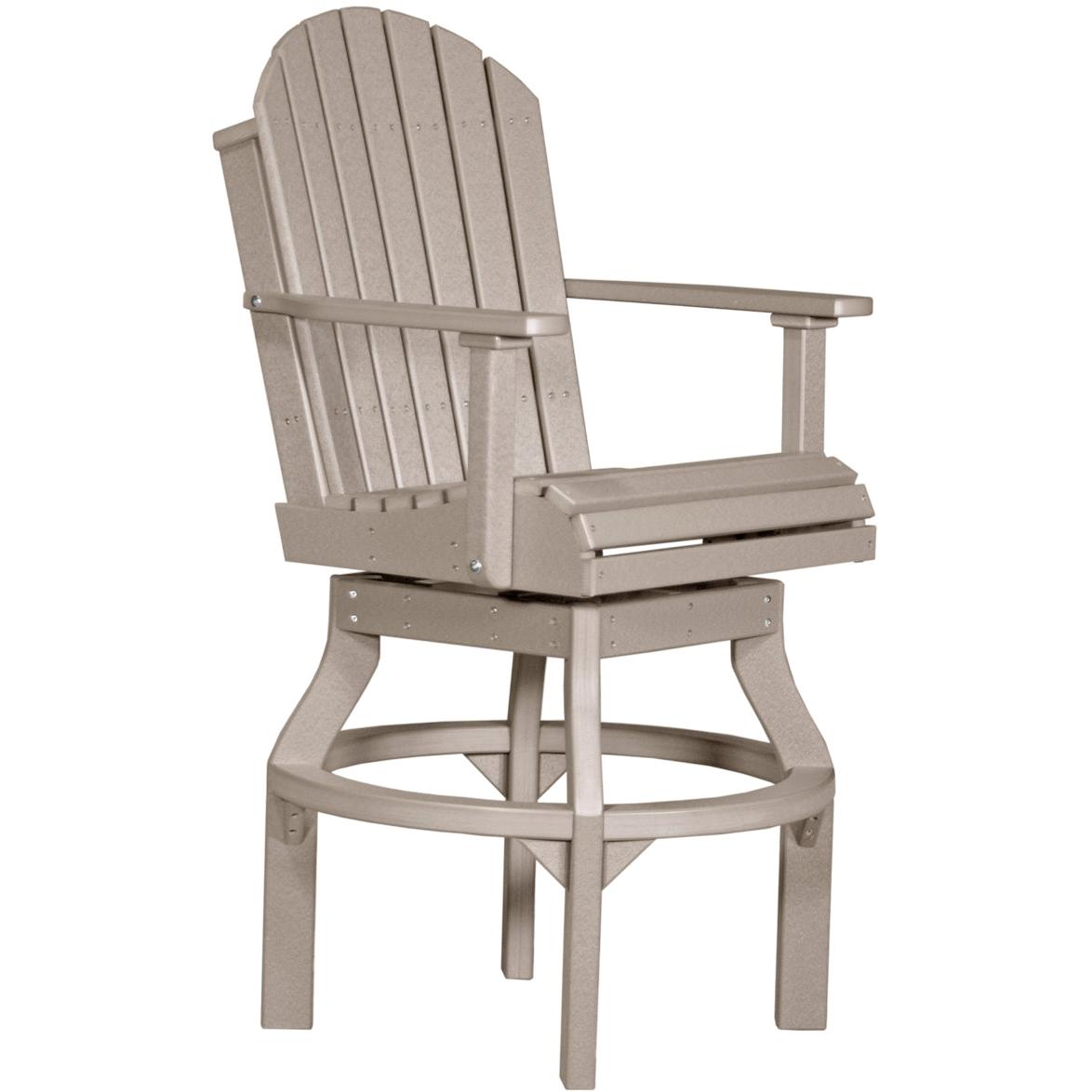 LuxCraft Adirondack Swivel Bar Height Chair