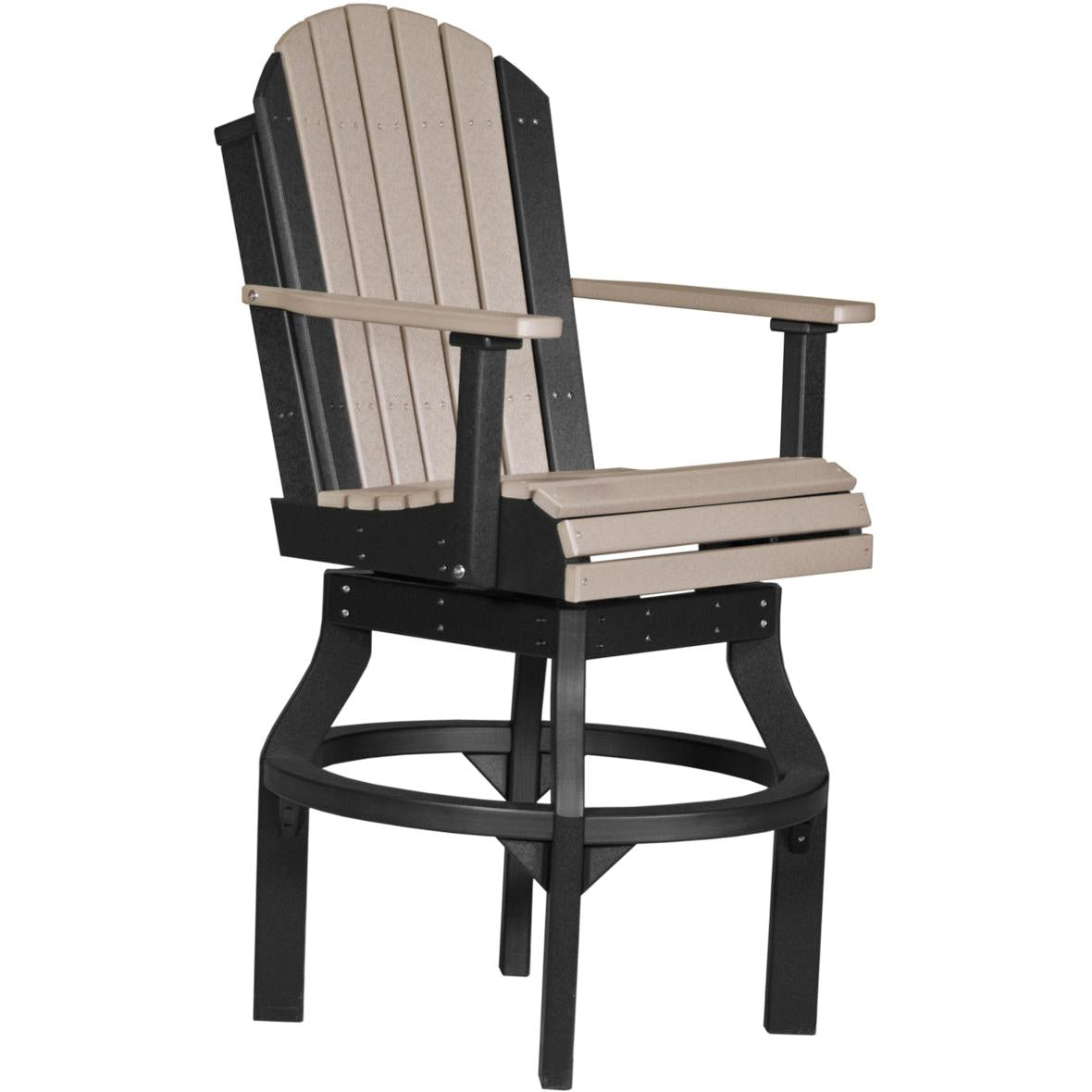 LuxCraft Adirondack Swivel Bar Height Chair
