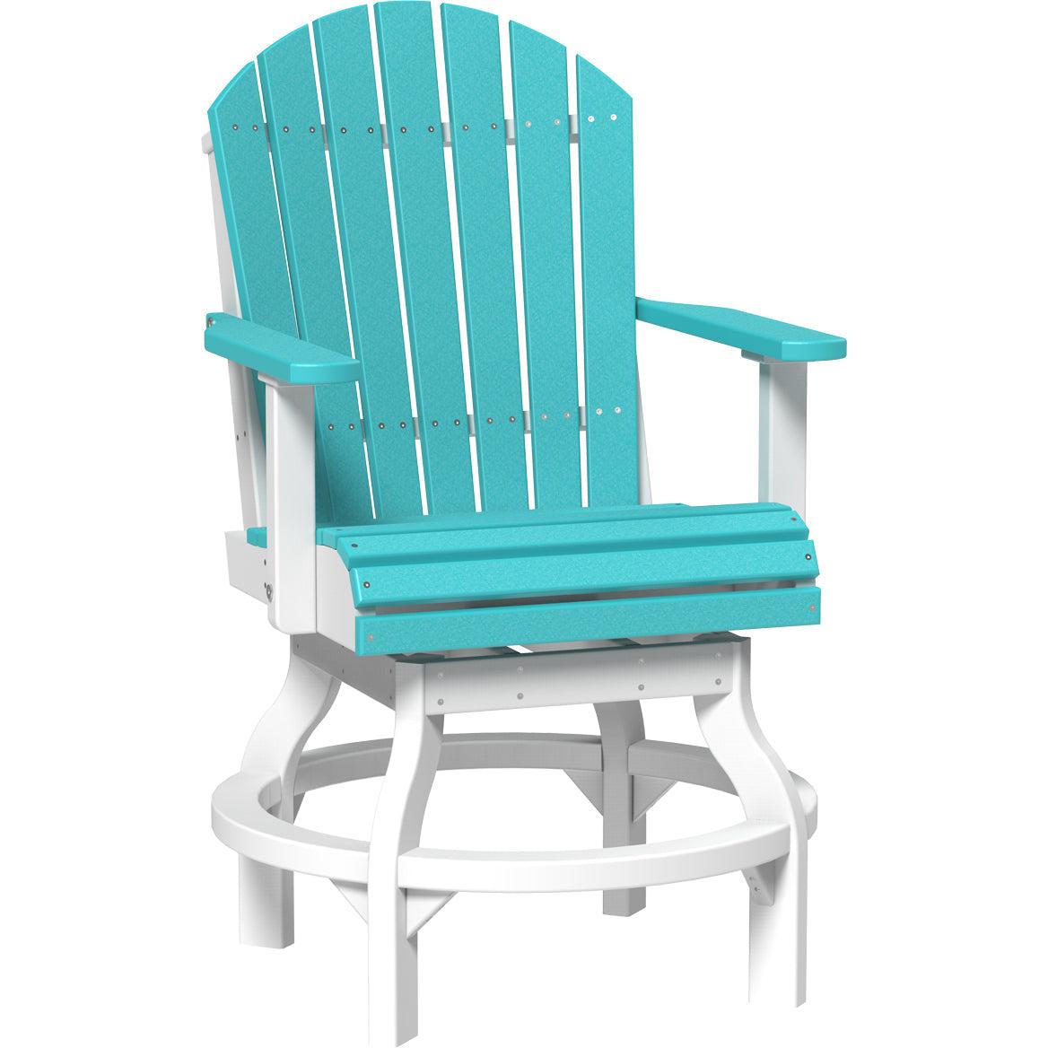 LuxCraft Adirondack Swivel Counter Height Chair