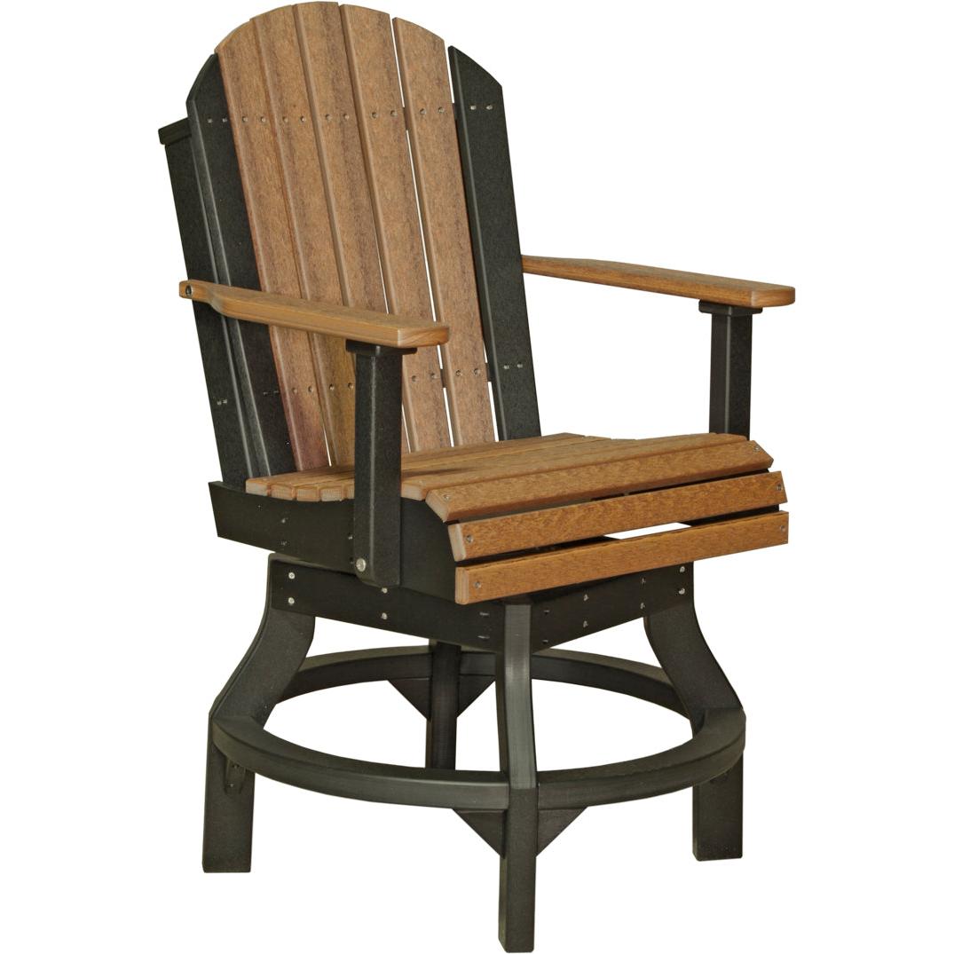 LuxCraft Adirondack Swivel Counter Height Chair