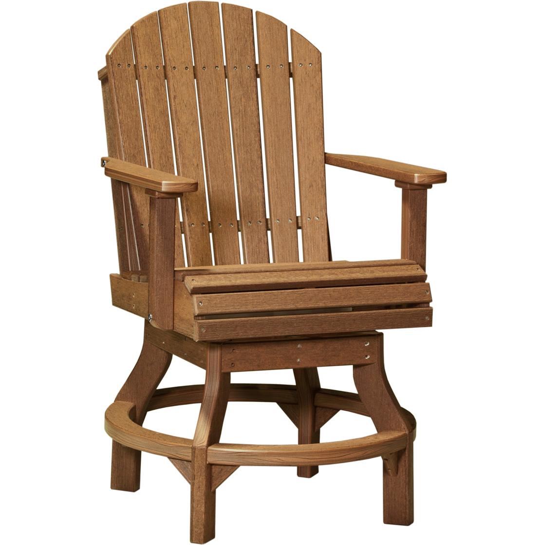 LuxCraft Adirondack Swivel Counter Height Chair