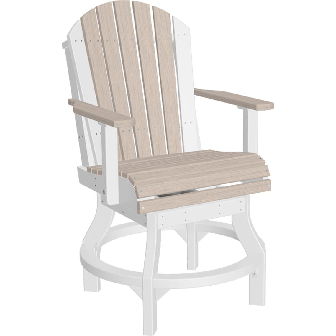 LuxCraft Adirondack Swivel Counter Height Chair