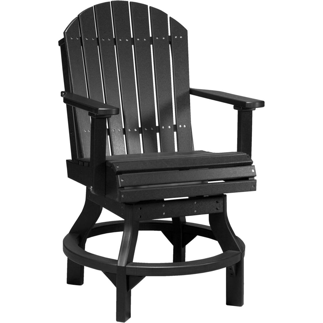 LuxCraft Adirondack Swivel Counter Height Chair