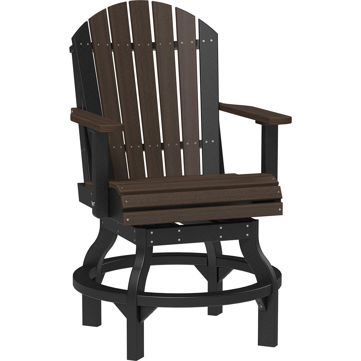 LuxCraft Adirondack Swivel Counter Height Chair
