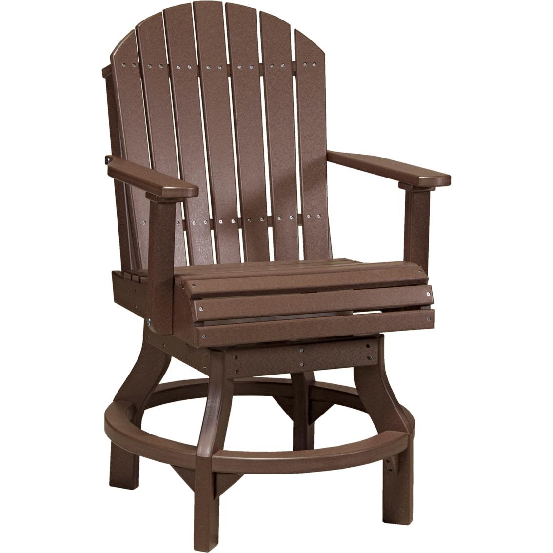 LuxCraft Adirondack Swivel Counter Height Chair