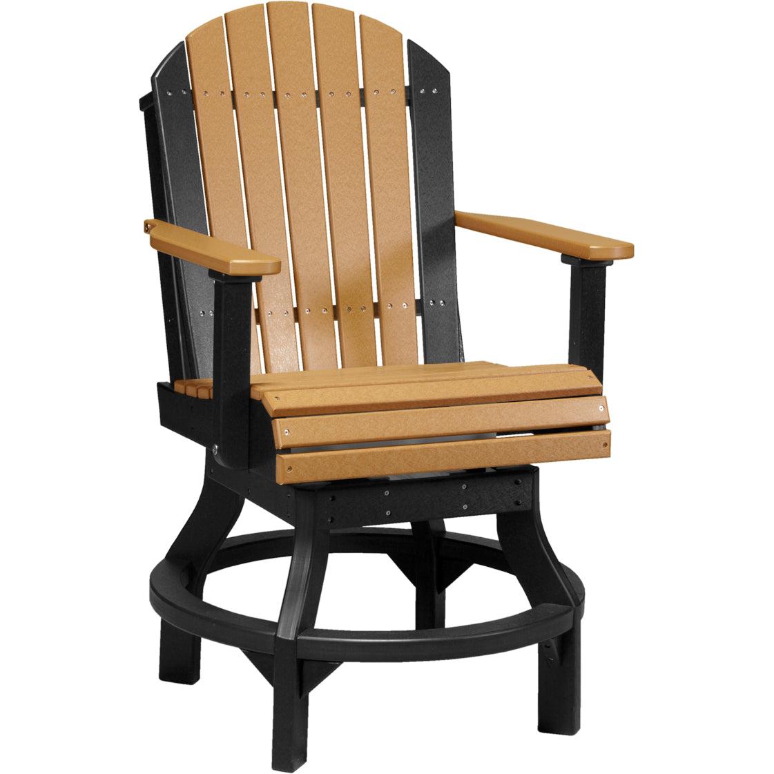 LuxCraft Adirondack Swivel Counter Height Chair