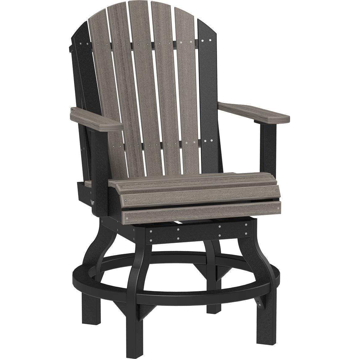 LuxCraft Adirondack Swivel Counter Height Chair