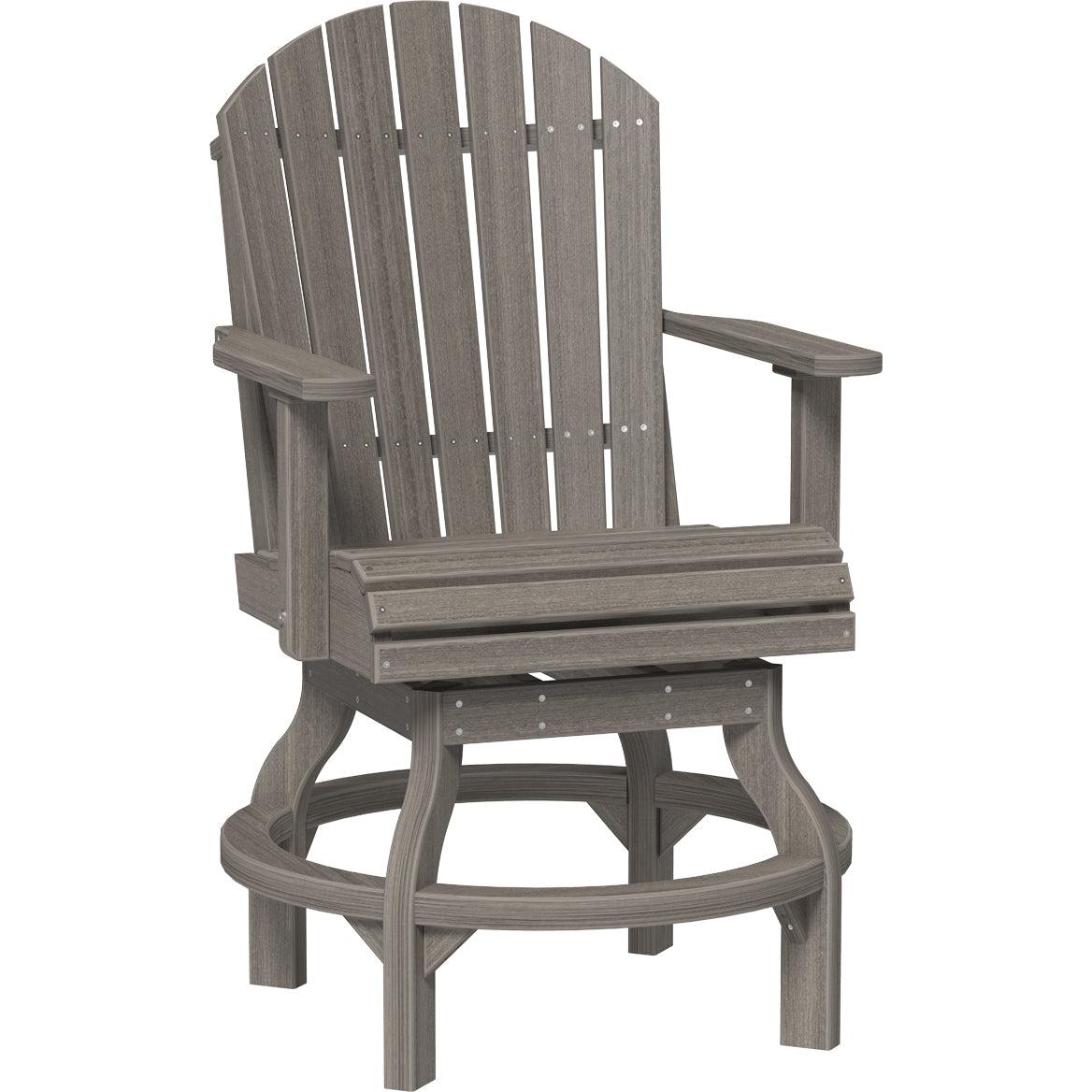 LuxCraft Adirondack Swivel Counter Height Chair