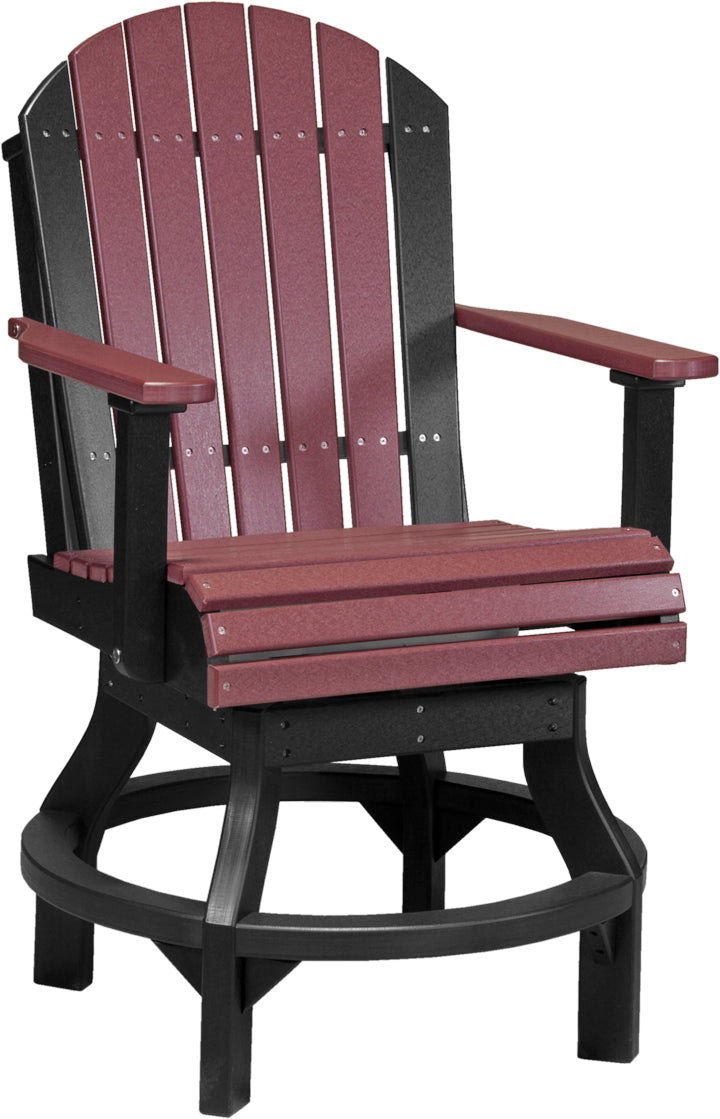 LuxCraft Adirondack Swivel Counter Height Chair