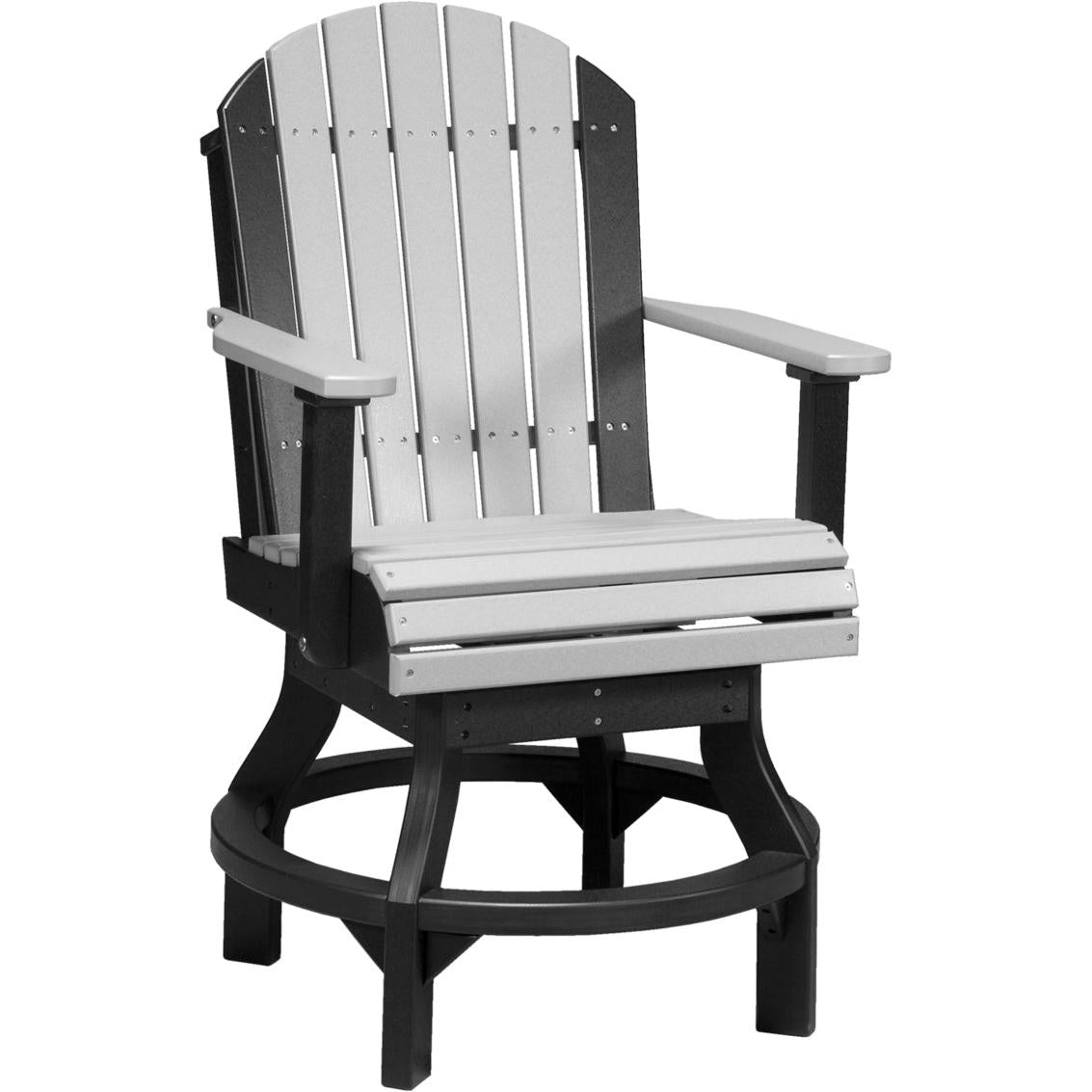 LuxCraft Adirondack Swivel Counter Height Chair