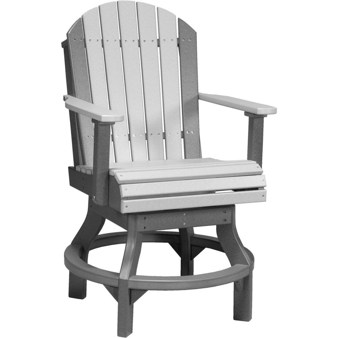 LuxCraft Adirondack Swivel Counter Height Chair