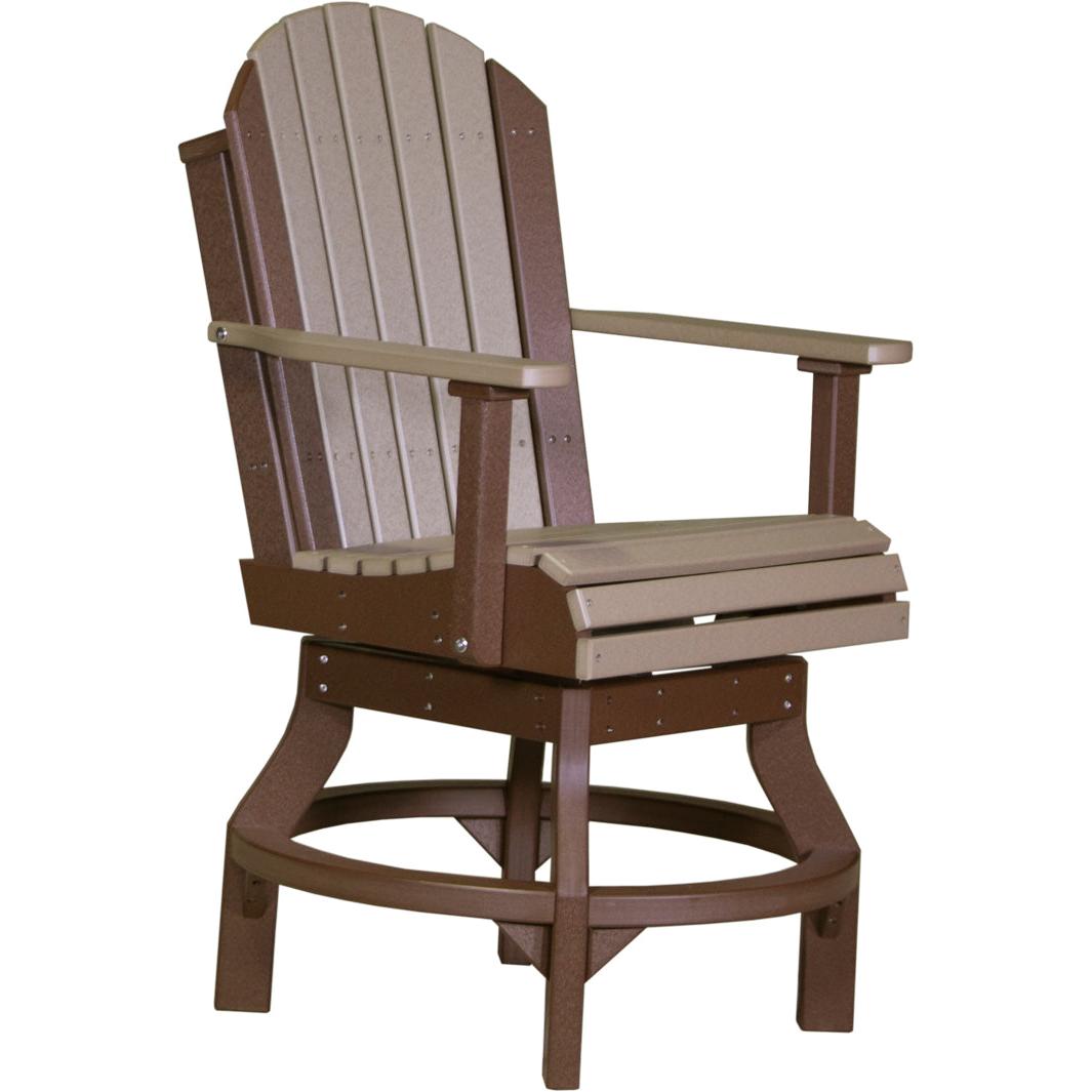 LuxCraft Adirondack Swivel Counter Height Chair