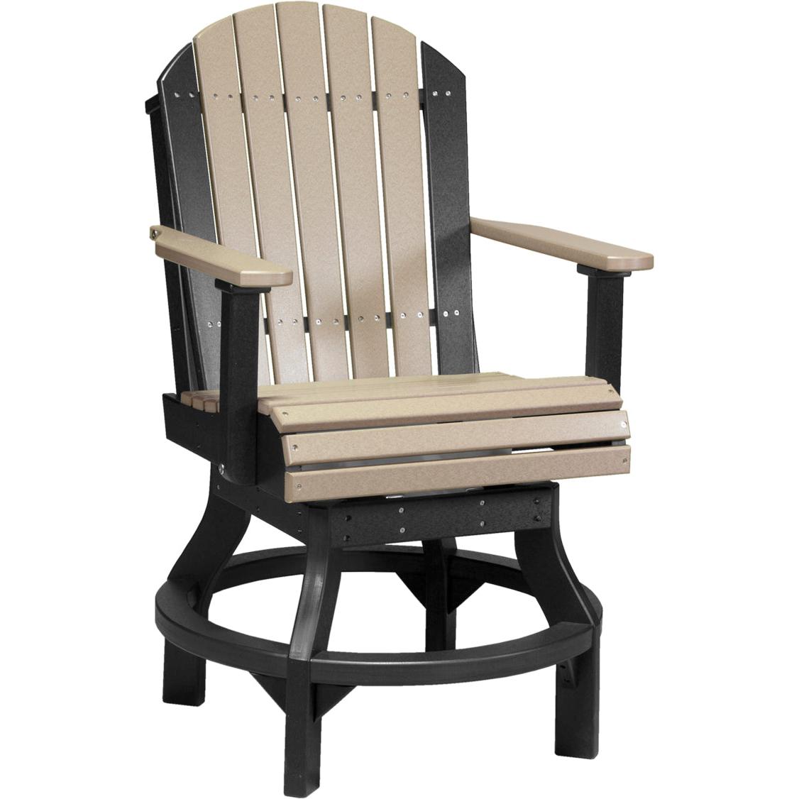LuxCraft Adirondack Swivel Counter Height Chair