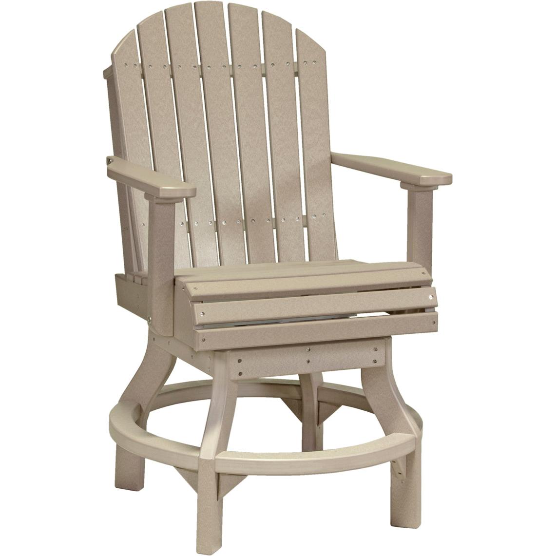 LuxCraft Adirondack Swivel Counter Height Chair