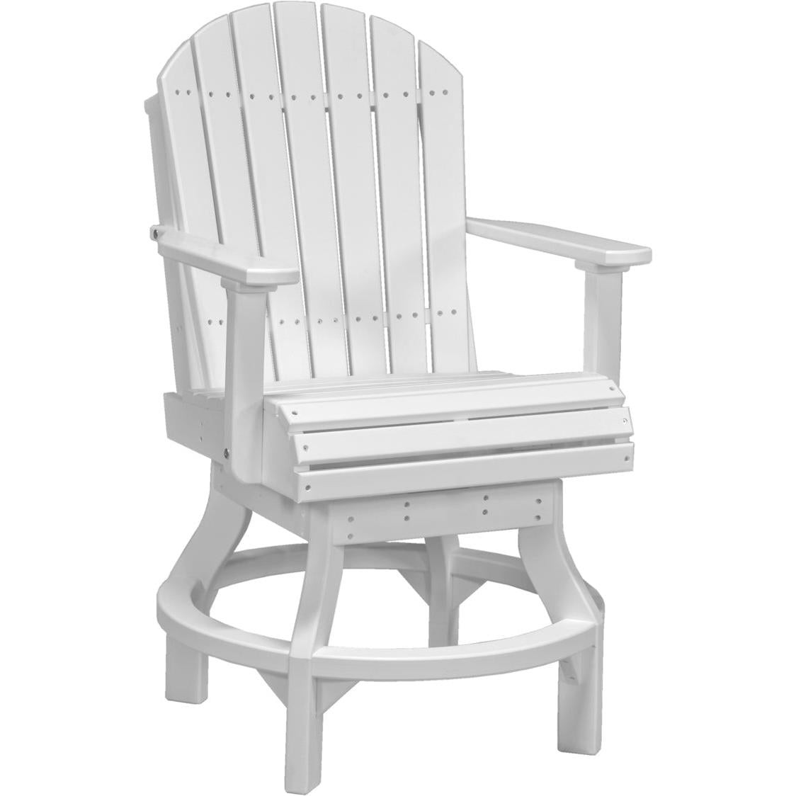 LuxCraft Adirondack Swivel Counter Height Chair