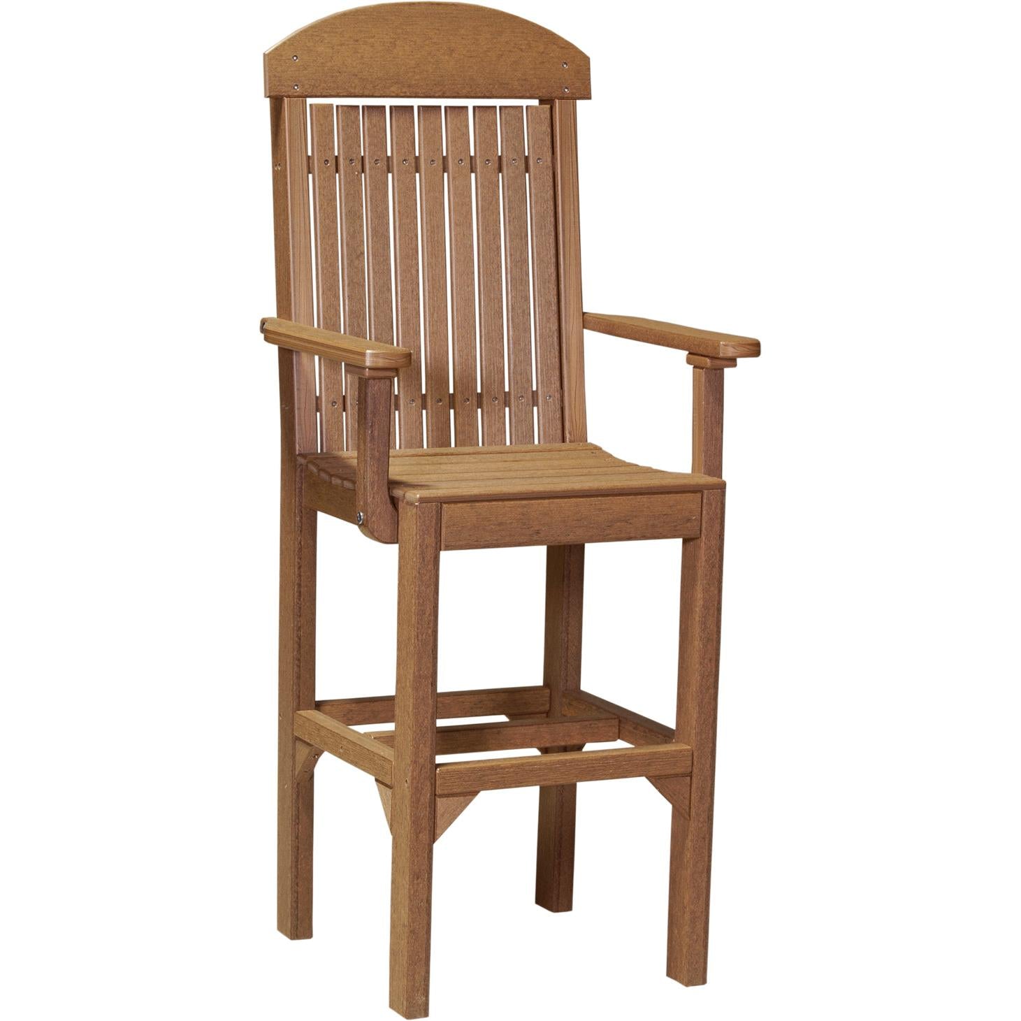 LuxCraft Classic Bar Height Arm Chair