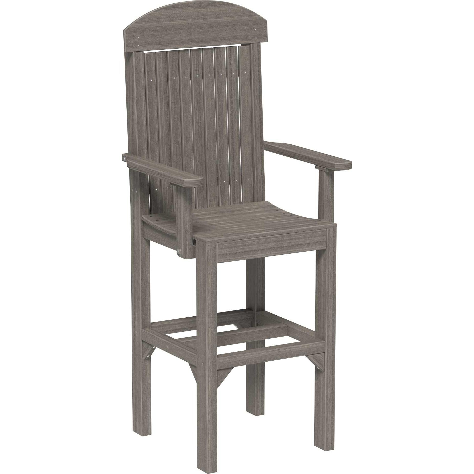 LuxCraft Classic Bar Height Arm Chair
