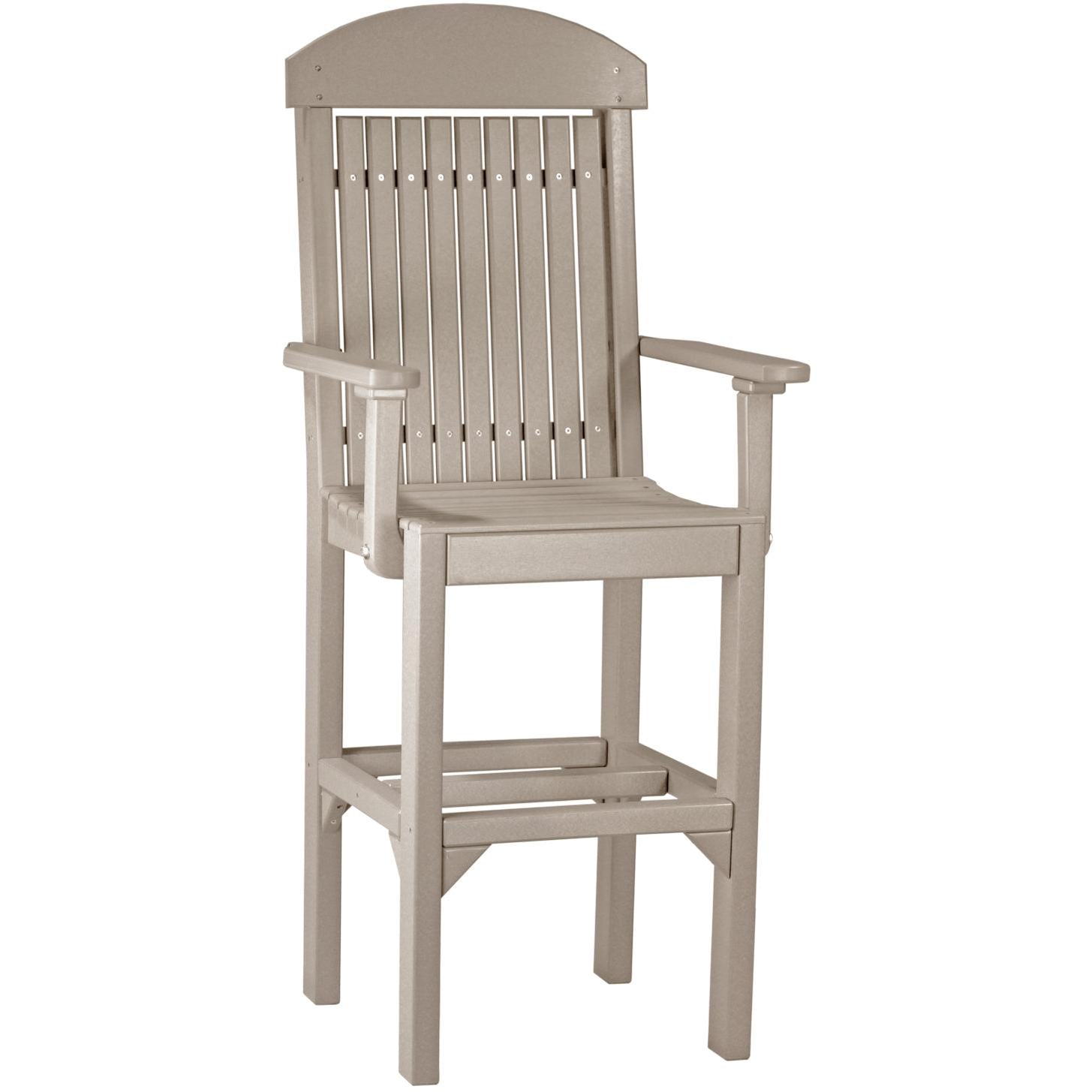 LuxCraft Classic Bar Height Arm Chair