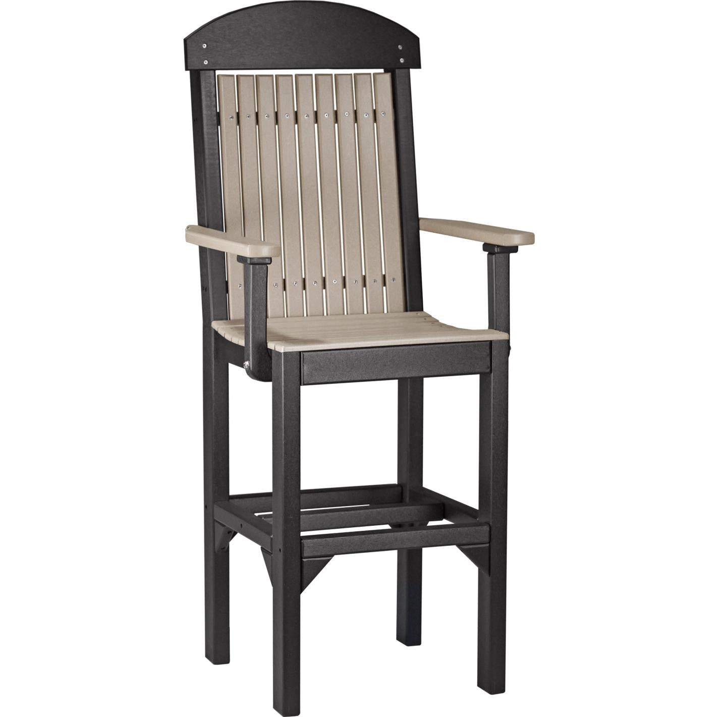 LuxCraft Classic Bar Height Arm Chair
