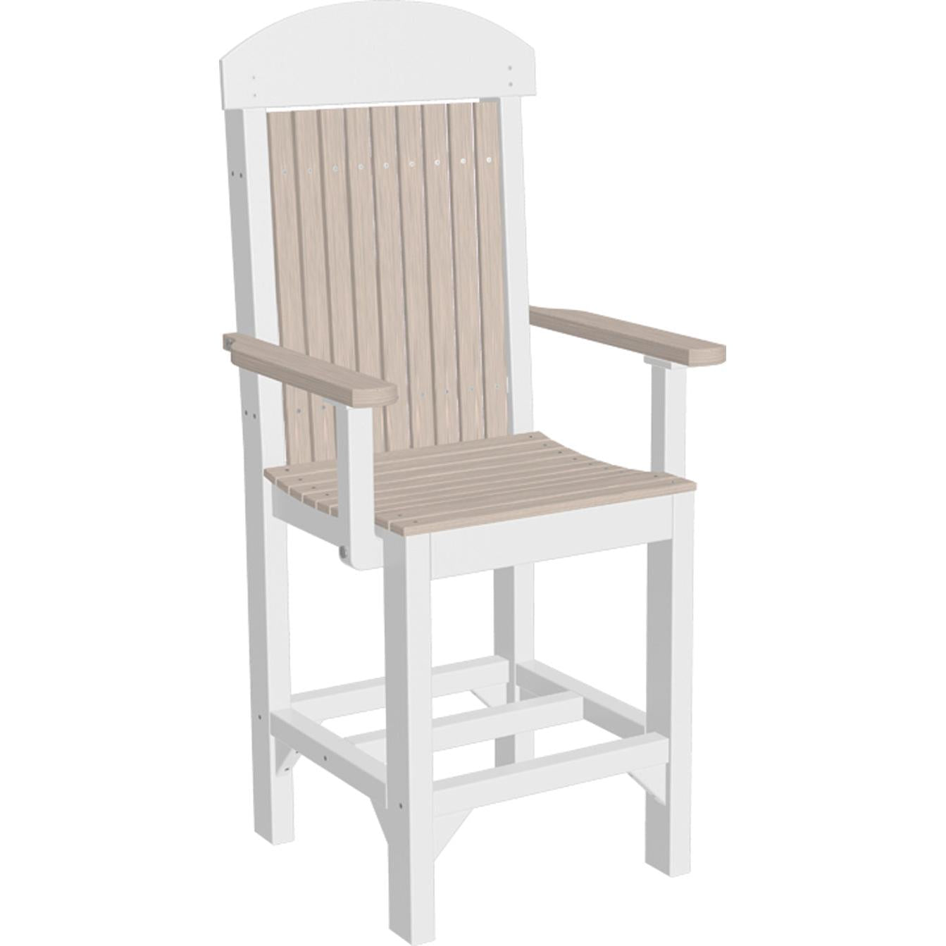 LuxCraft Classic Counter Height Arm Chair