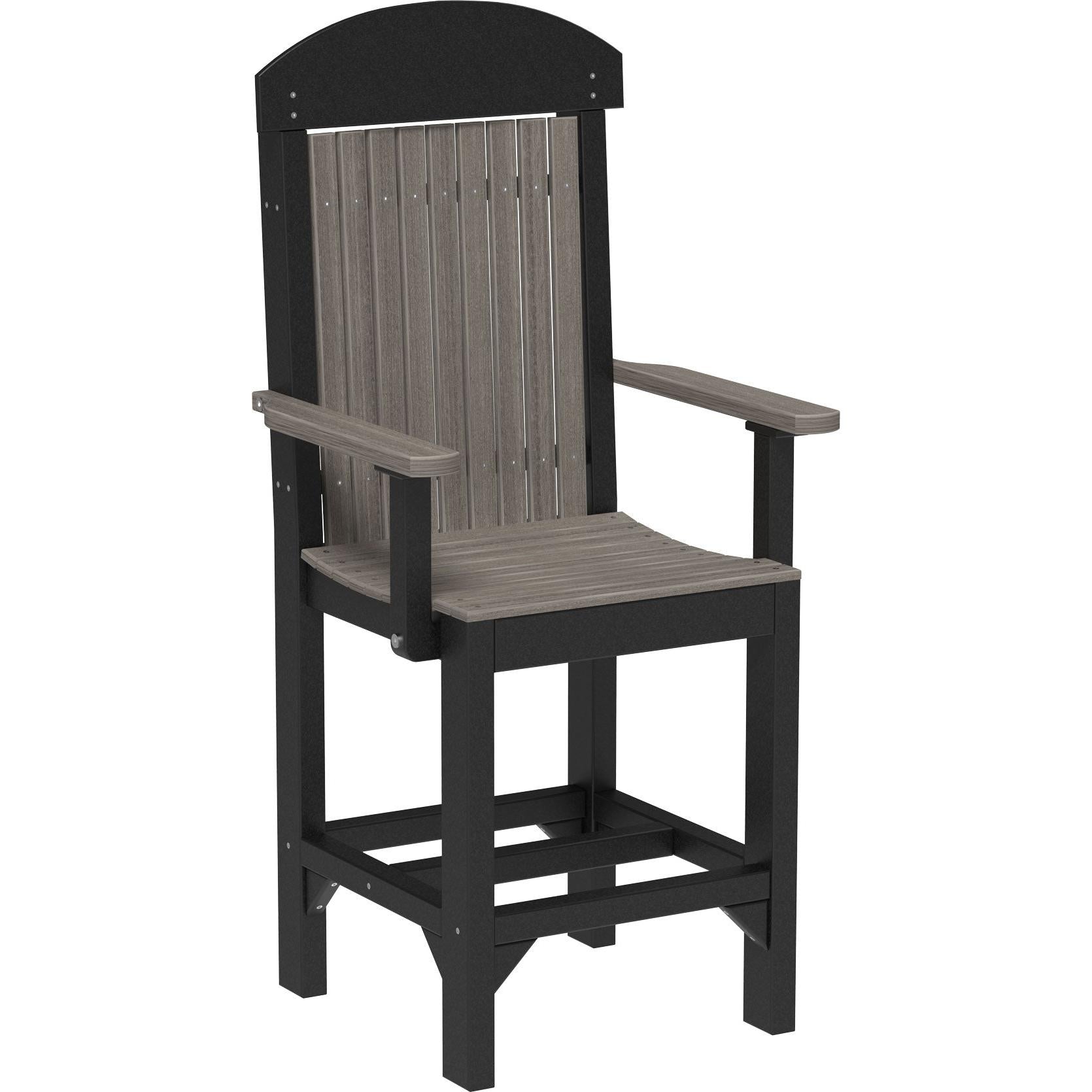 LuxCraft Classic Counter Height Arm Chair