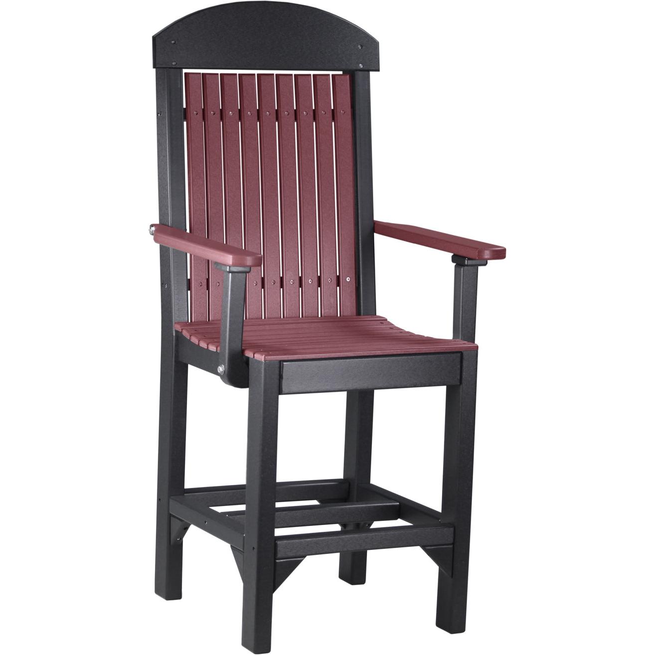 LuxCraft Classic Counter Height Arm Chair