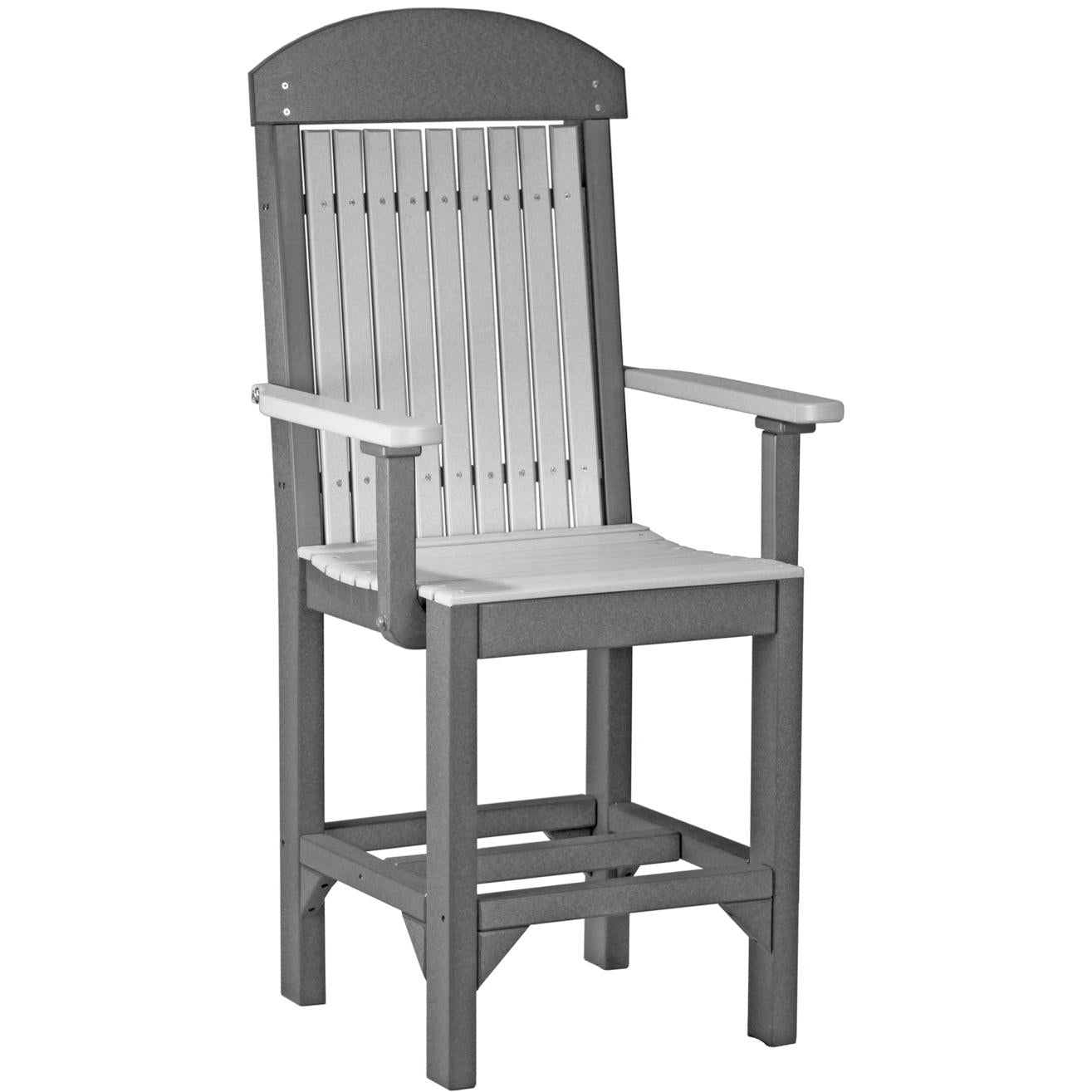 LuxCraft Classic Counter Height Arm Chair