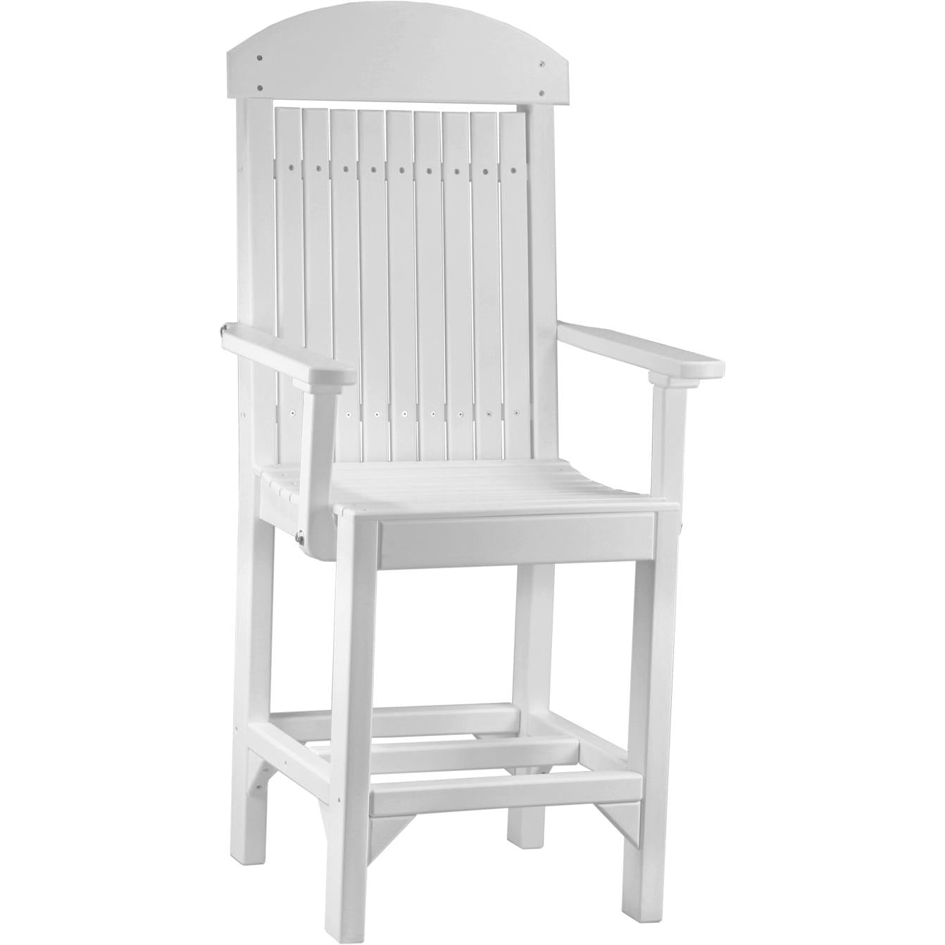 LuxCraft Classic Counter Height Arm Chair