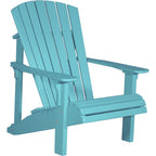 LuxCraft Deluxe Adirondack Chair (PDAC) - PDACAB Poly Deluxe Adirondack Chair (Aruba Blue)