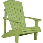 LuxCraft Deluxe Adirondack Chair (PDAC) - PDACLG Poly Deluxe Adirondack Chair (Lime Green)