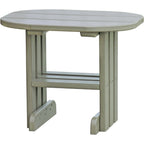 LuxCraft End Table (PET) - PETWW Poly End Table (Weatherwood)
