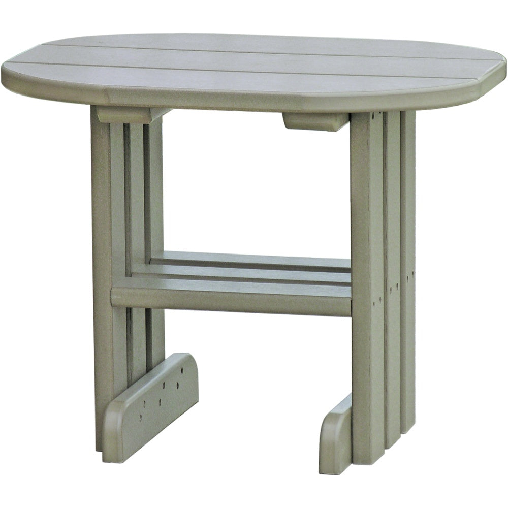 LuxCraft End Table (PET) - PETWW Poly End Table (Weatherwood)