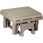LuxCraft Glider Footrest (PGF) - PGFWW Poly Glider Footrest (Weatherwood)