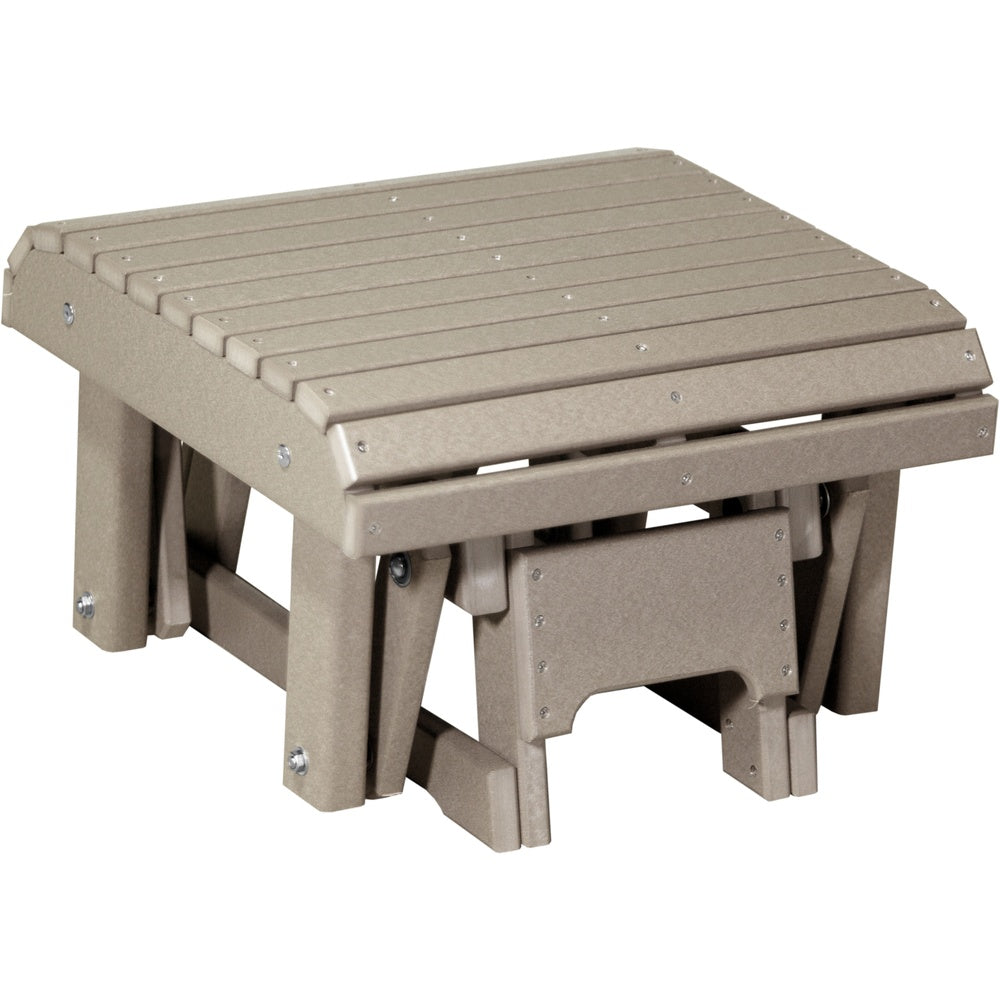 LuxCraft Glider Footrest (PGF) - PGFWW Poly Glider Footrest (Weatherwood)