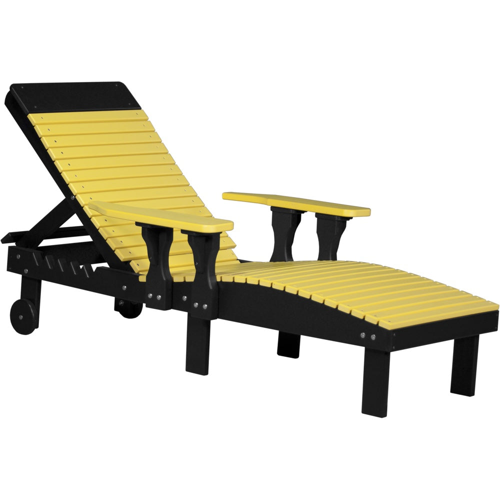LuxCraft Lounge Chair (PLC) - PLCYB Poly Lounge Chair (Yellow & Black)