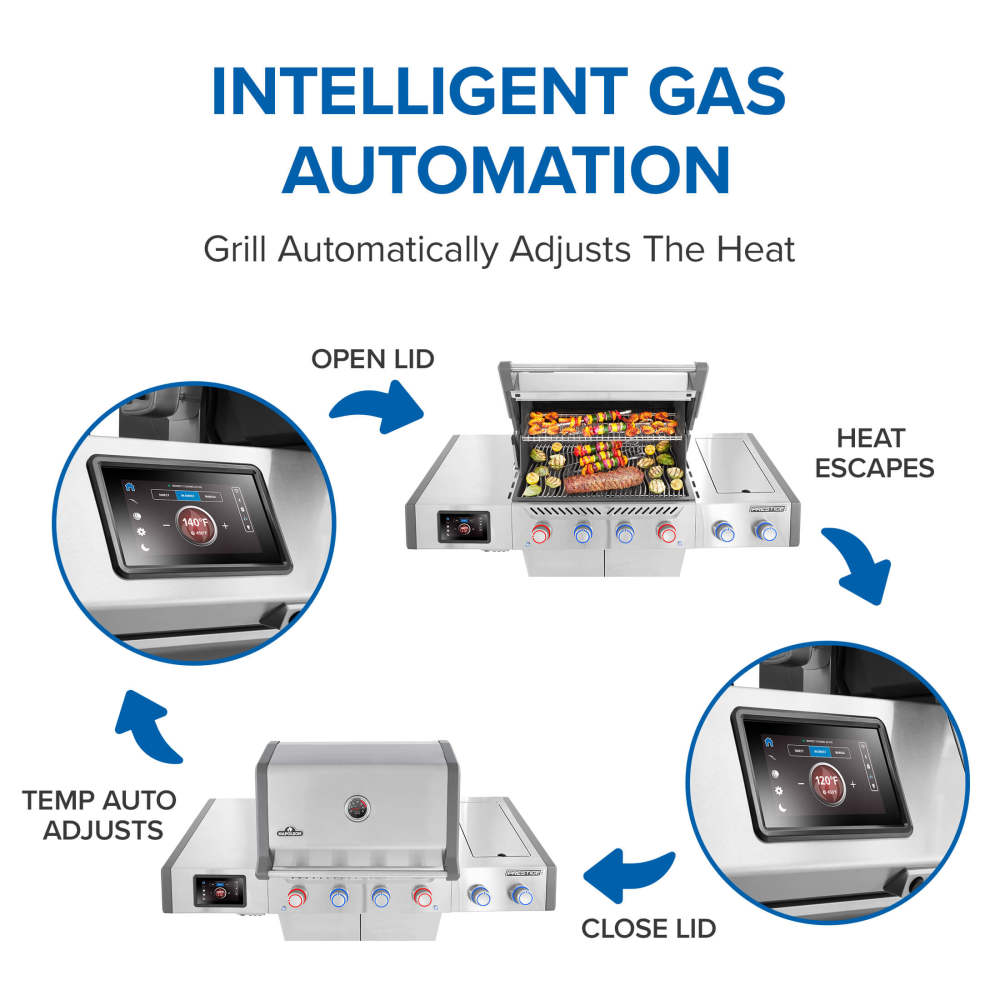 Napoleon Prestige PRO 500 Natural Gas Grill with Smart Technology PRO500VXRSIBNSS