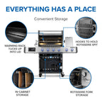 Napoleon Prestige PRO 500 Natural Gas Grill with Smart Technology PRO500VXRSIBNSS