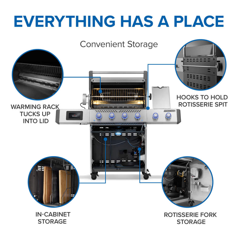 Napoleon Prestige PRO 500 Natural Gas Grill with Smart Technology PRO500VXRSIBNSS