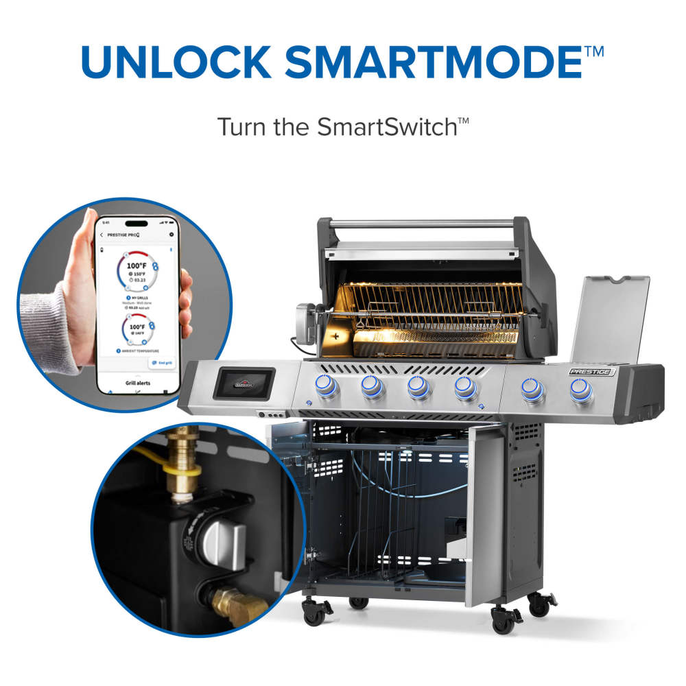 Napoleon Prestige PRO 500 Natural Gas Grill with Smart Technology PRO500VXRSIBNSS