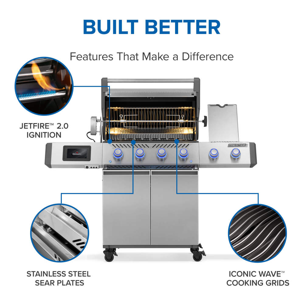 Napoleon Prestige PRO 500 Natural Gas Grill with Smart Technology PRO500VXRSIBNSS
