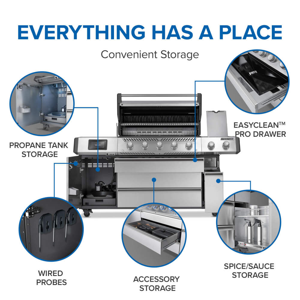 Napoleon Prestige PRO 665 Elite Natural Gas Grill with Smart Technology PRO665VXRSIBNSS