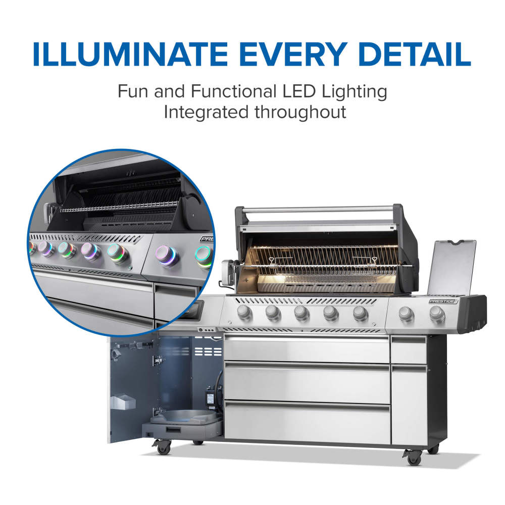 Napoleon Prestige PRO 665 Elite Natural Gas Grill with Smart Technology PRO665VXRSIBNSS
