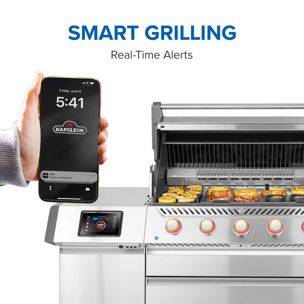 Napoleon Prestige PRO 665 Elite Natural Gas Grill with Smart Technology PRO665VXRSIBNSS