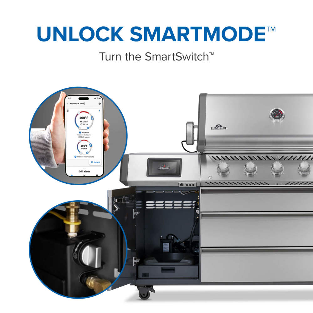 Napoleon Prestige PRO 665 Elite Natural Gas Grill with Smart Technology PRO665VXRSIBNSS