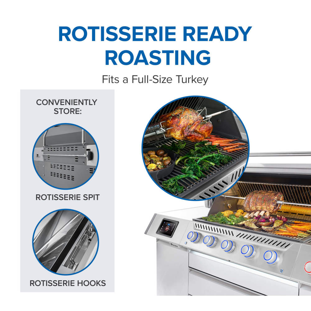 Napoleon Prestige PRO 665 Elite Natural Gas Grill with Smart Technology PRO665VXRSIBNSS