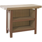 LuxCraft Serving Bar (PSB) - PSBWWCBR Poly Serving Bar (Weatherwood & Chestnut Brown)